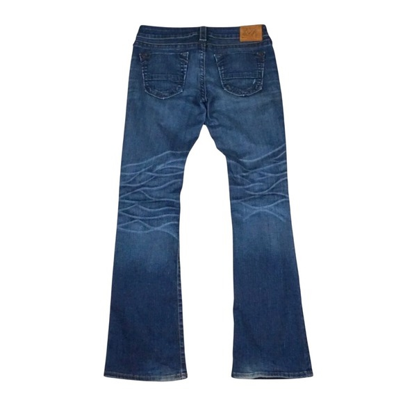 True Religion Tony Flare Jeans Women's 29 Low Rise Denim Y2K Made in USA Bootcut - Picture 2 of 14